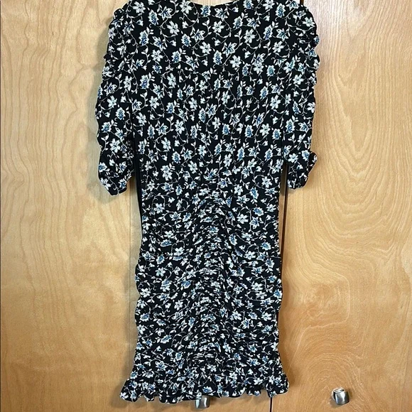 Veronica Beard Black and Blue Scoop Neck Sundress - Picture 7 of 7